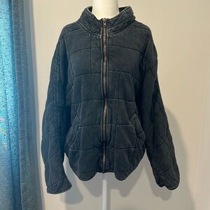 Free People Dolman Quilted Knit Jacket